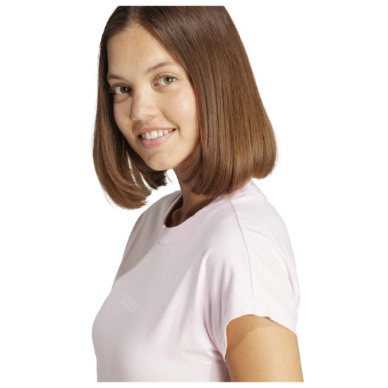 Adidas Γυναικεία κοντομάνικη μπλούζα Essentials Linear Single Jersey Tee
